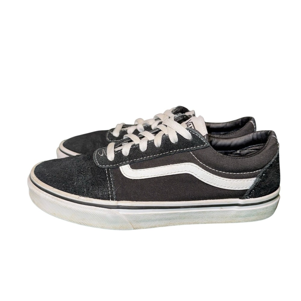 VANS Old Skool Low Top Black White 500714 Skateboarding Youth Kids Size 5Y
